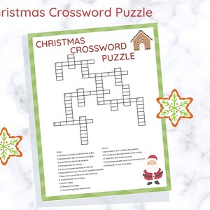 Christmas Crossword Puzzle | X-mas Holiday