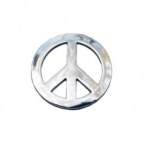 Spilla smaltata minimalista moderna con simbolo della pace - Badge Bomb