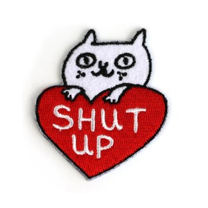 Shut Up Cat Patch - Gemma Correll & Badge Bomb
