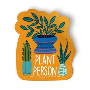 Persona de la planta Pegatina