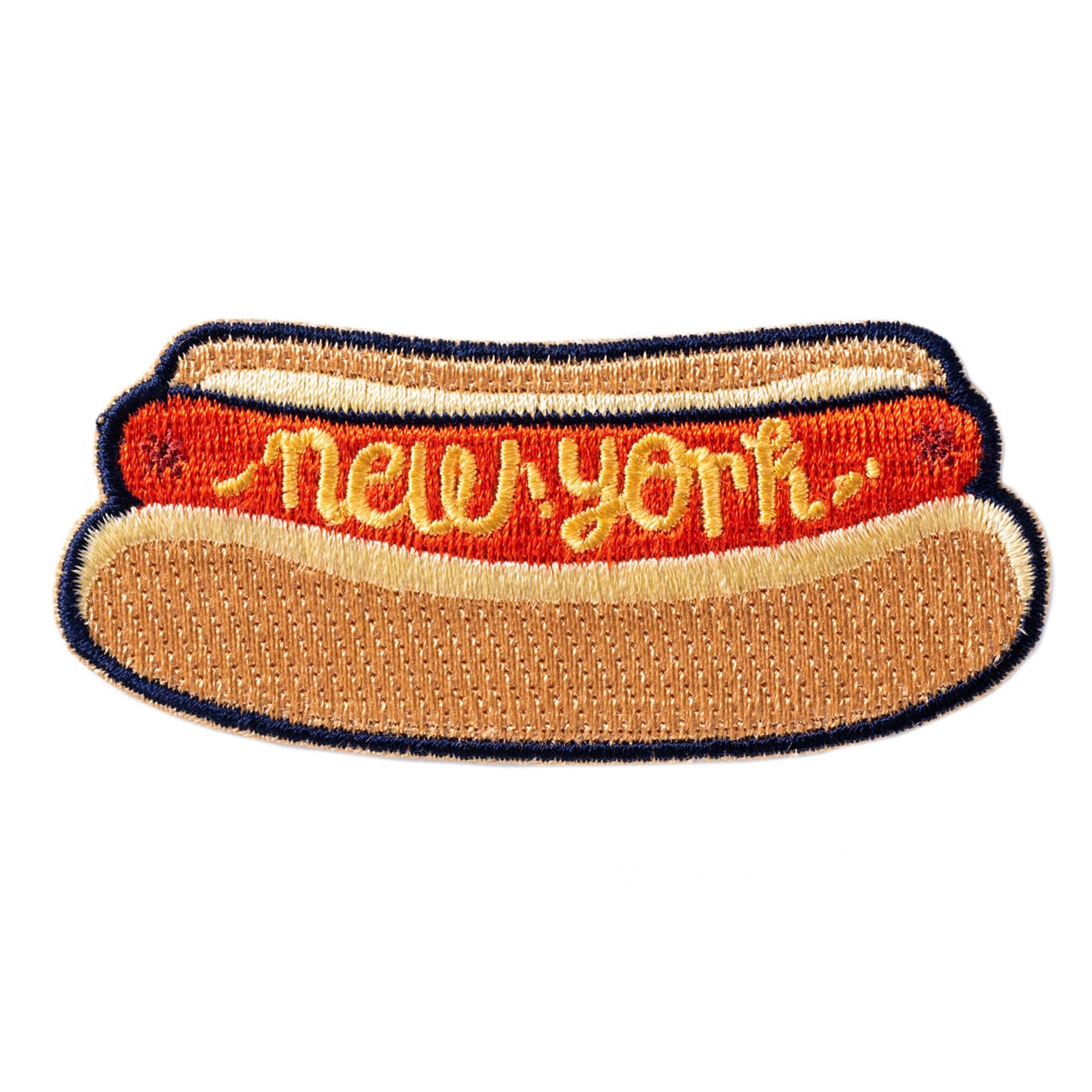 Toppa ricamata termoadesiva con logo PL hot dog