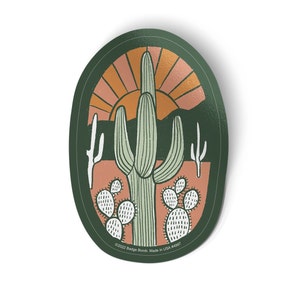 Saguaro Cactus Desert Forest Big Sticker image 1
