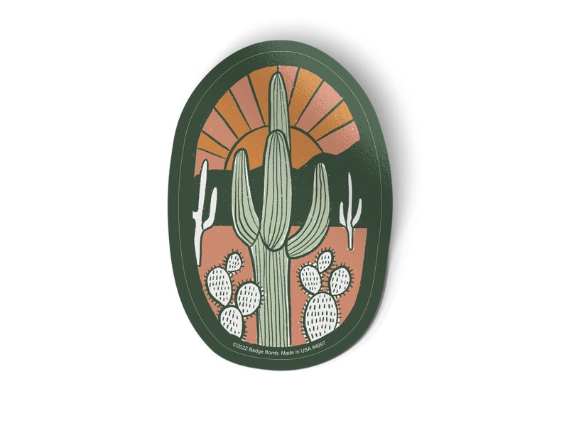Saguaro Cactus Desert Forest Big Sticker image 1