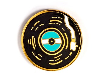 Vinyl Record Music Enamel Pin