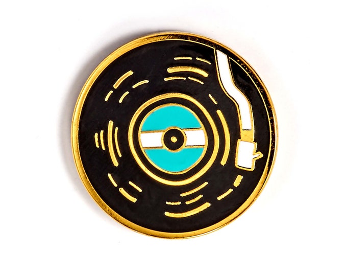 Vinyl Record Music Enamel Pin