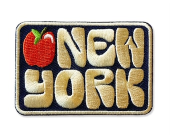 Patch thermocollant rectangulaire New York - Badge bombe