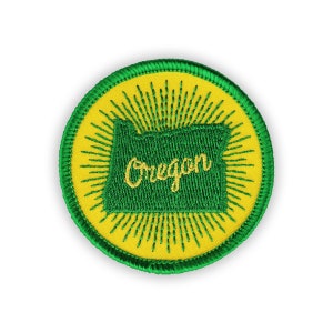 Oregon Sunburst Patch Patch - Badge Bomb