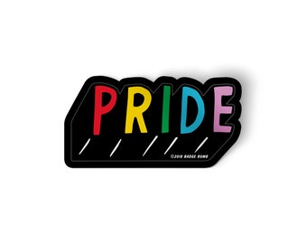 Pride Word Rainbow Big Sticker