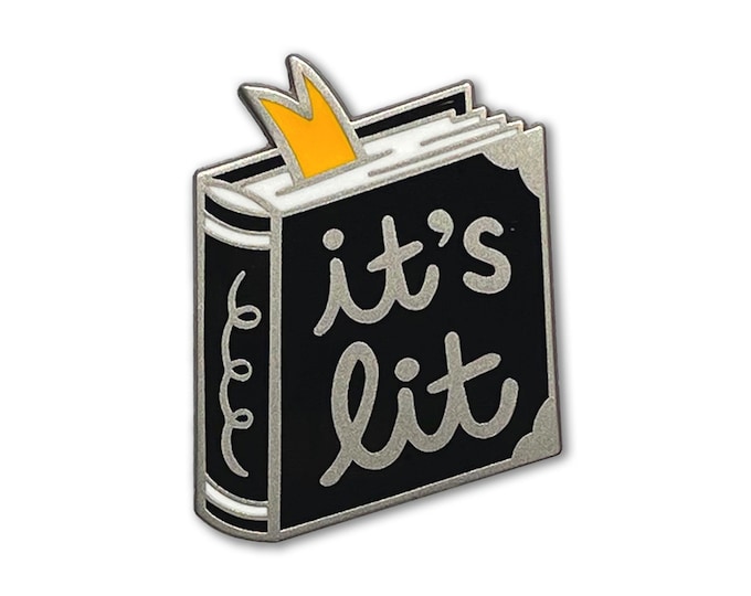 It's Lit Reader's Enamel Pin - Gift for Book Lovers and Bookworms