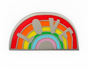 Love Rainbow Enamel Pin