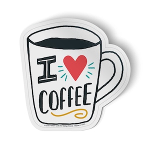 I Love Coffee Sticker