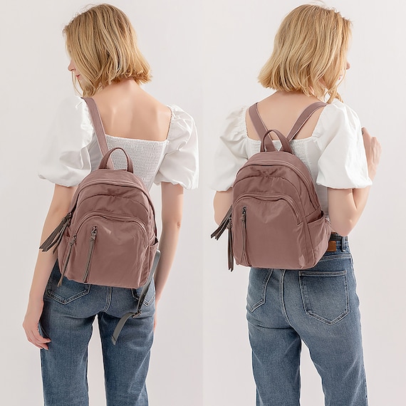 Aszyn Tencel Nylon Womens Backpack Etsy