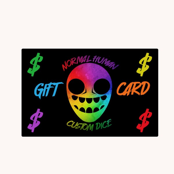 Normal Human E Gift Card/ Valid ONLY at Normal Human Designs