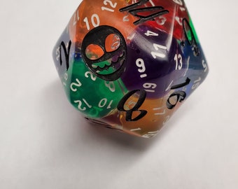 Giant "Di-ception" D20  for Role Playing Games or Magic the Gathering