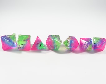 Único en su tipo, Neon Scream (UV Reactive), Polyhedral Dados Set