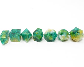 One of kind, Jade Beetle, SHARP Polyhedral Dice Set
