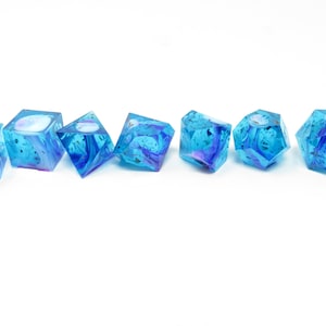 Set di dadi poliedrici SHARP, unico nel suo genere, Blue Monday