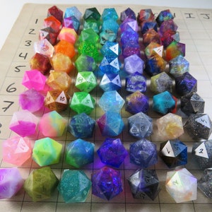 Single Handmade SHARP d20, One of a kind, Pick one! Batch 3 (70 styles Choose One)