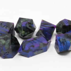 One of kind,Night Stalker, SHARP Polyhedral Dice Set