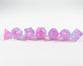 One of kind, Fairy Floss Redux, Polyhedral Dice Set
