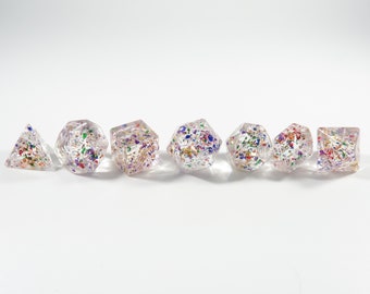 One of kind, Funfetti, Polyhedral Dice Set
