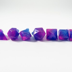 One of kind, A little Bi-Furious, Polyhedral Dice Set