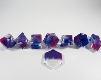 Einzelstück, Get in the Bag, Nebby (Bloop), SHARP Polyhedral Würfel Set