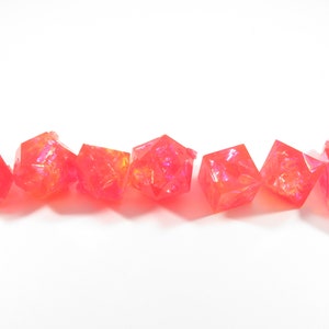 One of kind, Blood Orange Choas Confetti, SHARP Polyhedral Dice Set
