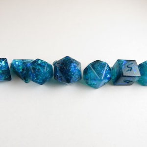 One of kind, Glass Shark 2, Polyhedral Dice Set