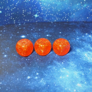 One of kind, Party Orange Confetti, d6 Dice Set image 2