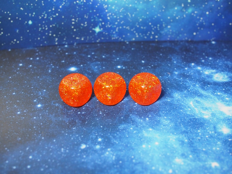 One of kind, Party Orange Confetti, d6 Dice Set image 2