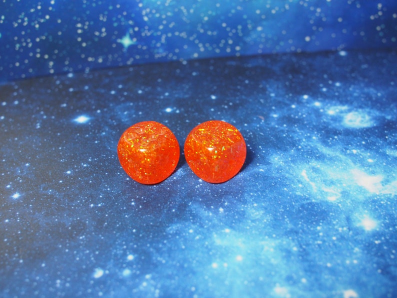 One of kind, Party Orange Confetti, d6 Dice Set image 3