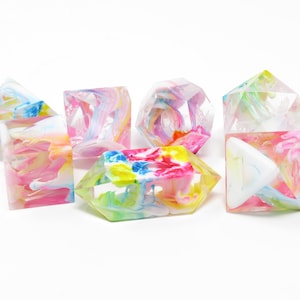One of kind, Big Rainbow Bloops, SHARP Polyhedral Dice Set
