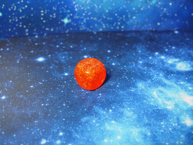 One of kind, Party Orange Confetti, d6 Dice Set image 4