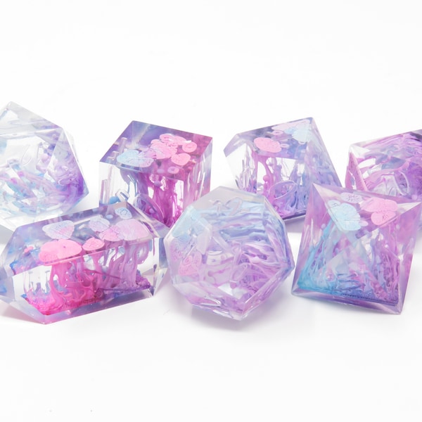 One of kind, Bi Curious Science Experiment , Petri, SHARP Polyhedral Dice Set