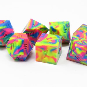 One of kind, Pop Art, SHARP Polyhedral Dice Set