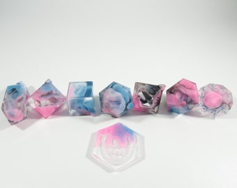 One of kind,  Down With the Cistem  Bloop , SHARP Polyhedral Dice Set