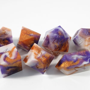 One of kind, Lithium Molybdenum, SHARP Polyhedral Dice Set