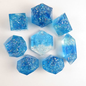 Frost Turbo Glitzer, SHARP Polyhedral Würfel Set