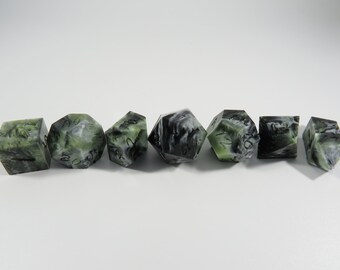 One of kind, Square Hammer (Dirty Pour), SHARP Polyhedral Dice Set