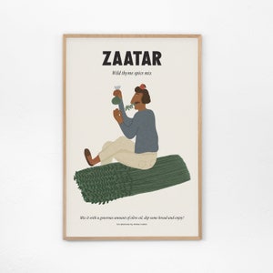 Zaatar, mix di spezie al timo selvatico - Arte libanese, cibo libanese