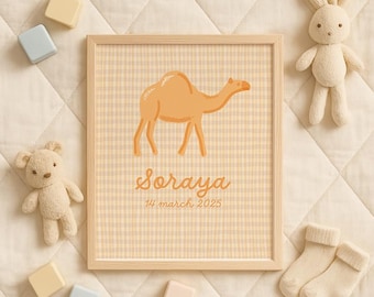 Little Traveler - Personalisierbar Kinderzimmer Kunstdruck - Little Habibis Collection