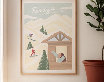 Faraya Print - "Postkarten aus dem Libanon" Kollektion."