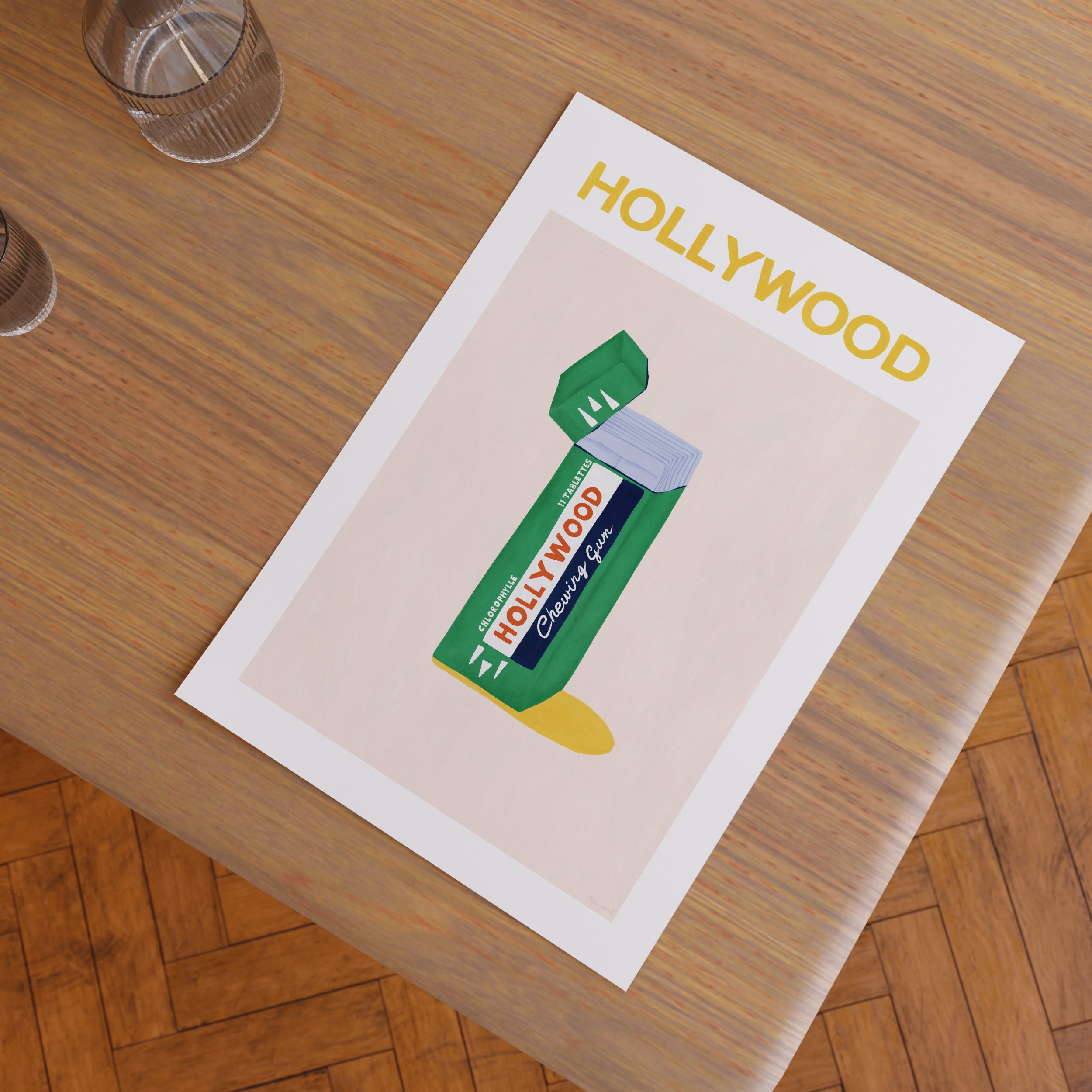 Chewing Gum Hollywood Tablette Chorophylle