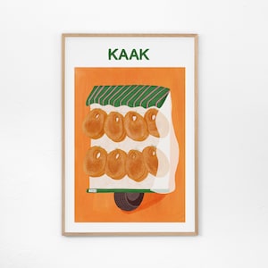 Kaak Art Print - Museum poster, Lebanon art, Food print, Lebanese food, Beirut print