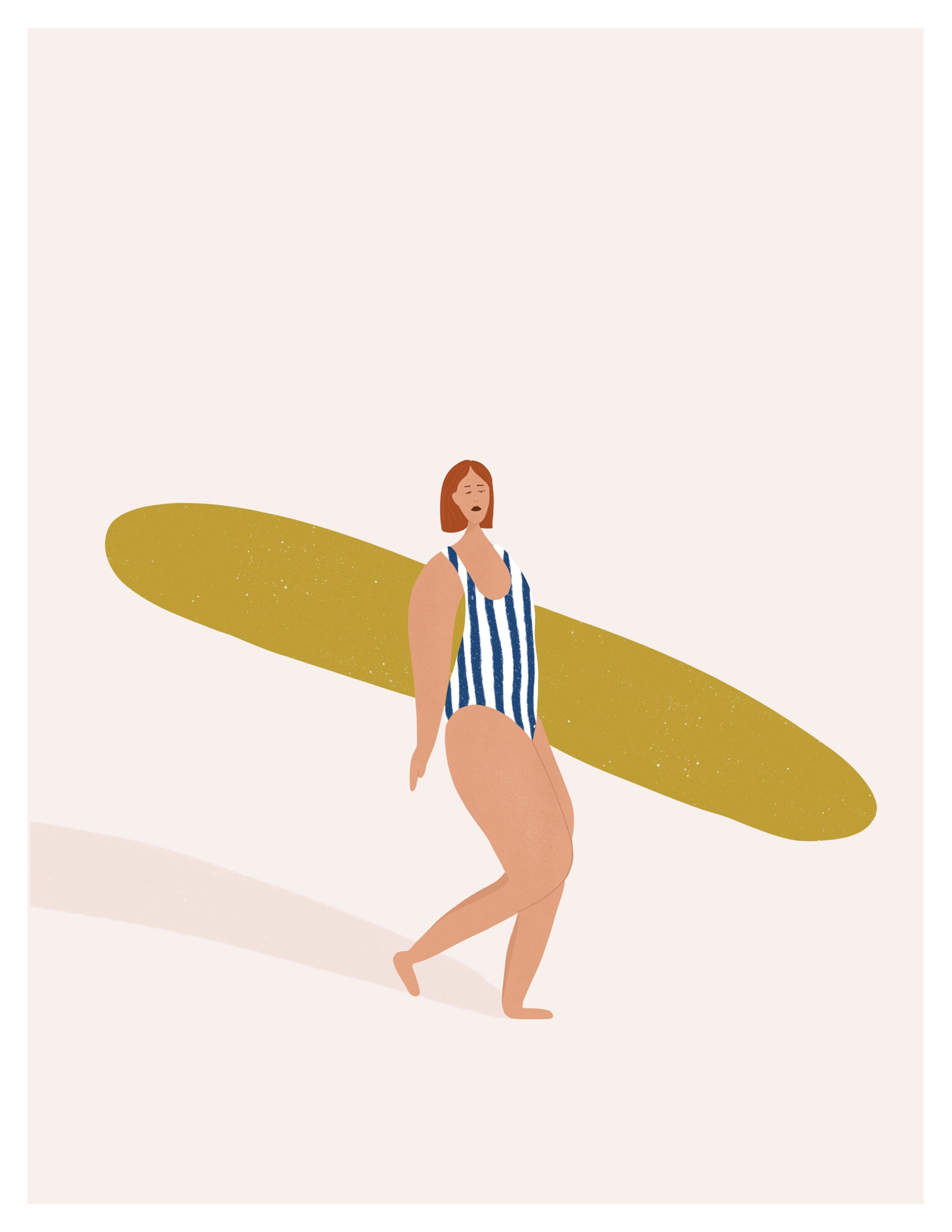 Badass Surfer 1 Art Print Wall Art Surf Illustration - Etsy Finland