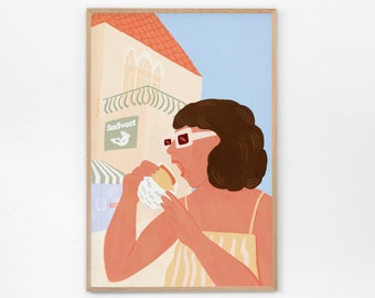 Knefeh, Sweet Lebanese Farewell Art print #14 out of 15 - Lebanese Art, Kitchen poster