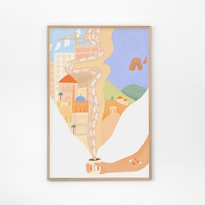 Beirut in my cup Art print #15 out of 15 - Lebanese Art, Beirut Memories