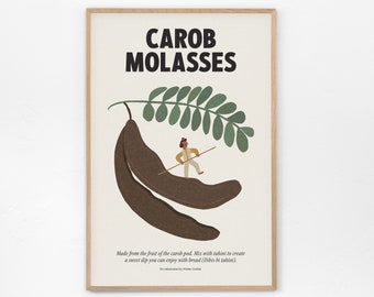 Carob Molasses - Lebanese Art, Lebanon Poster