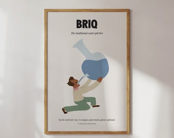 Briq, the traditional water pitcher - Lebanese Art, Lebanon Poster